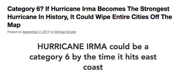 fake hurricane warnings