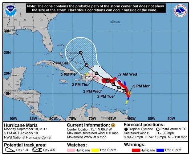 Hurricane Maria heading to Irma-hit Caribbean islands Hurricane Maria heading to Irma-hit Caribbean islands