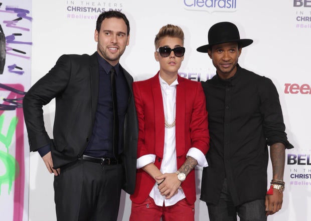 Scooter Braun, Justin Bieber, Usher Raymond