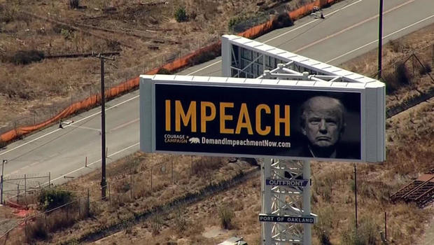 Image result for Billboard calling for Trump's impeachment goes up in California
