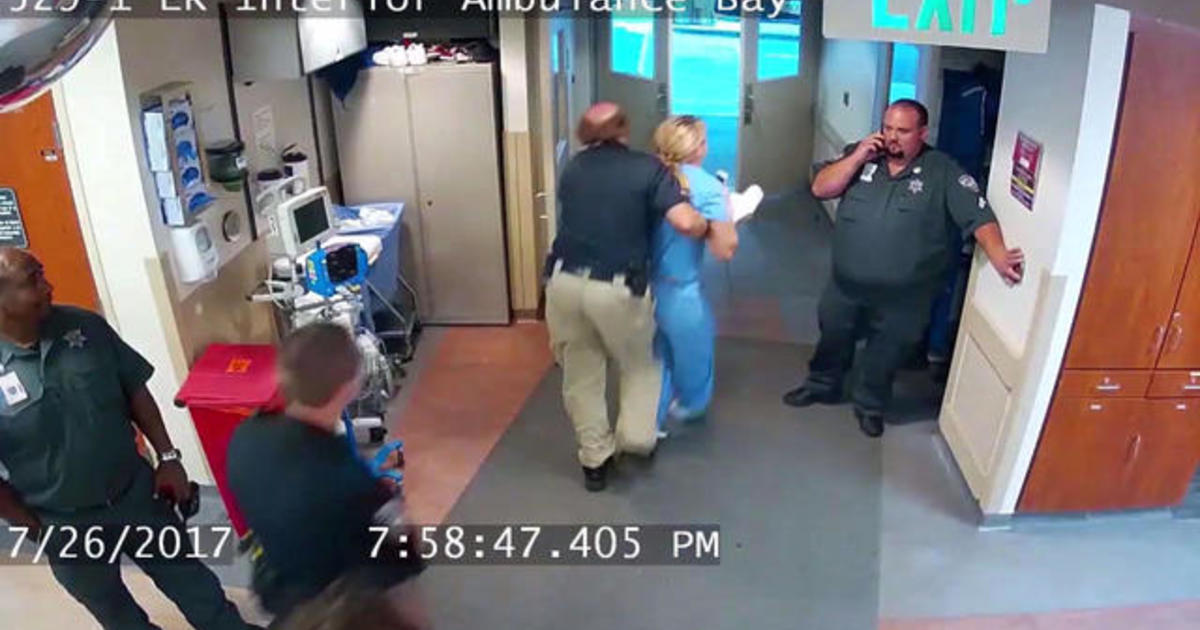 Utah Detective Fired After Nurses Arrest Caught On Video Cbs News