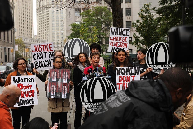 NOW protests Harvey Weinstein