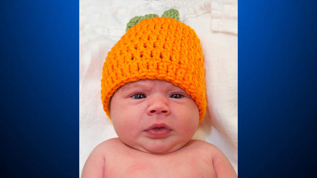 Baby 2 Dressed As Pumpkin 