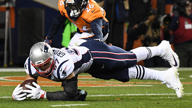 Rob Gronkowski incomplete touchdown - Denver Broncos vs. New England Patriots, NFL Week 10 