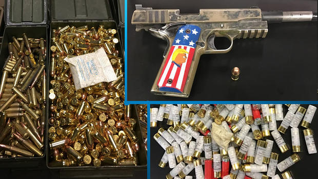 Firearms and Ammunition Seized During Arrest of Convicted Felon Cean Garner in Sonoma County 