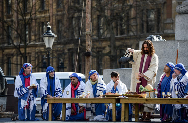 Actors From The Wintershall Estate Perform The Passion Of Jesus 
