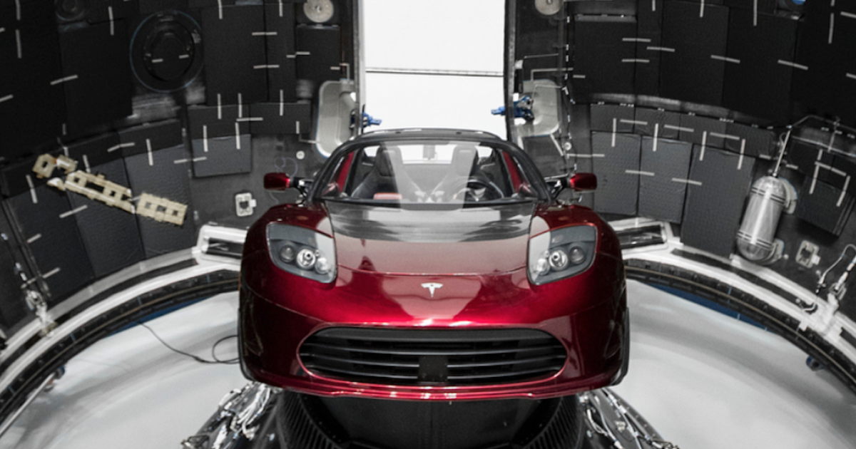 Image result for Tesla Roadster 1.0 Mars