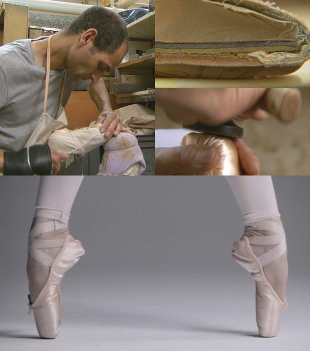 On your toes The making of ballet shoes CBS News