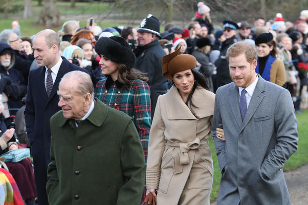 Members Of The Royal Family Attend St Mary Magdalene Church In Sandringham 