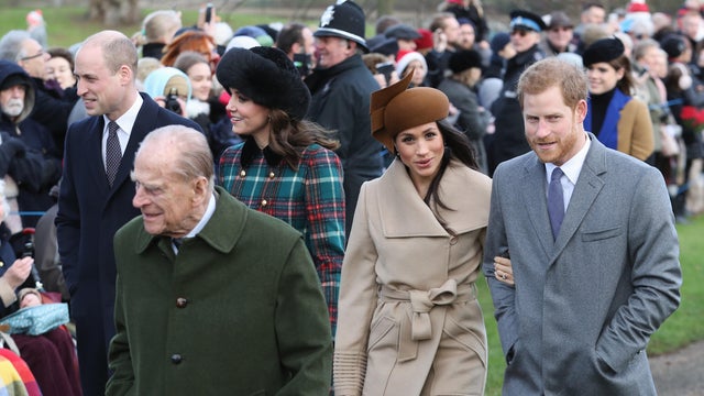 Members Of The Royal Family Attend St Mary Magdalene Church In Sandringham 