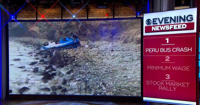 Peru bus crash; minimum wage; Wall Street gains