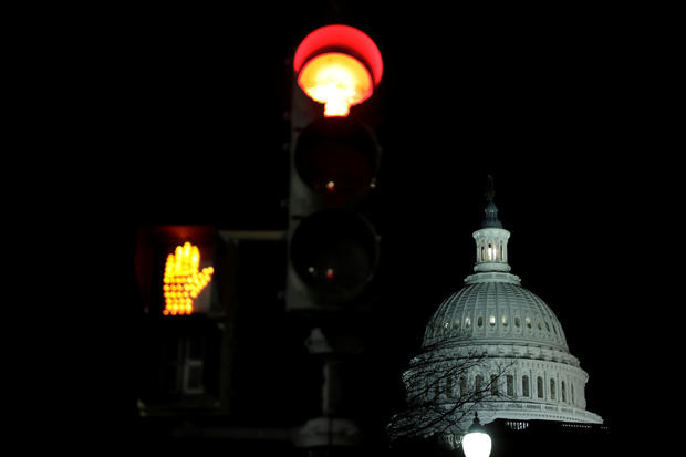 U.S. Capitol is seen shortly after beginning of the Government shutdown 