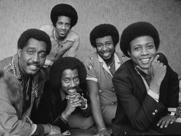 The Temptations singing group. Front, from left: Otis Williams, Melvin Franklin, Glenn Beonard. Back, from left, Richard Street and Dennis Edwards. 