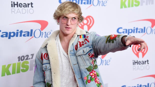 Logan Paul poses in the press room during KIIS-FM's Jingle Ball 2017 presented by Capital One at The Forum on Dec. 1, 2017, in Inglewood, California.