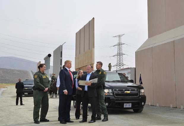trump border wall san diego california 