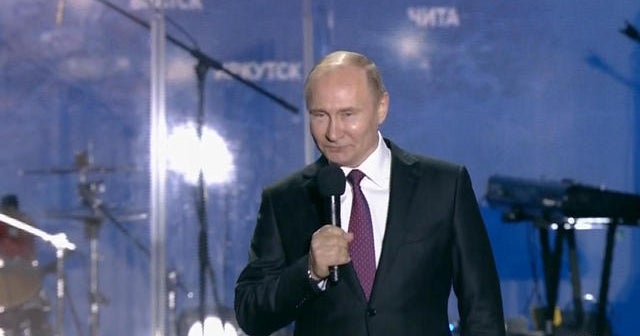 Putin confident on the campaign trail in Crimea