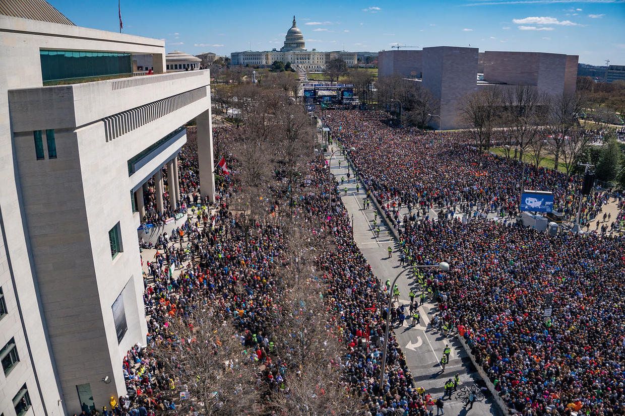 March for Our Lives crowd size Estimated 200,000 people attended D.C
