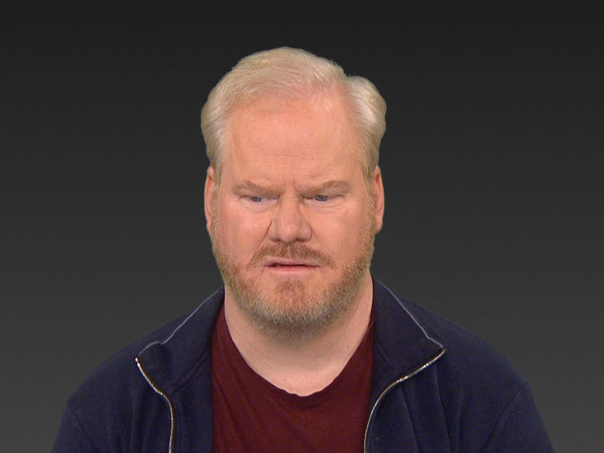 Jim Gaffigan on that topic he can't talk about CBS News