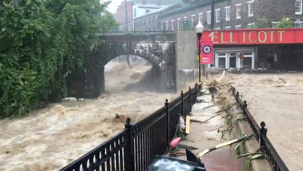 Flooding is seen in Ellicott City, Maryland, U.S 