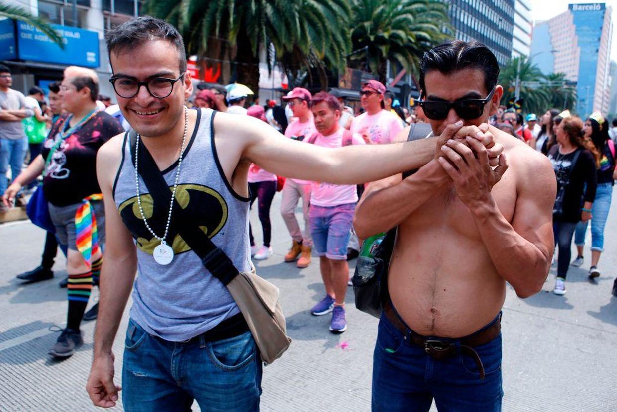 Marchers celebrate in Mexico City - LGBT pride parades across the world ...