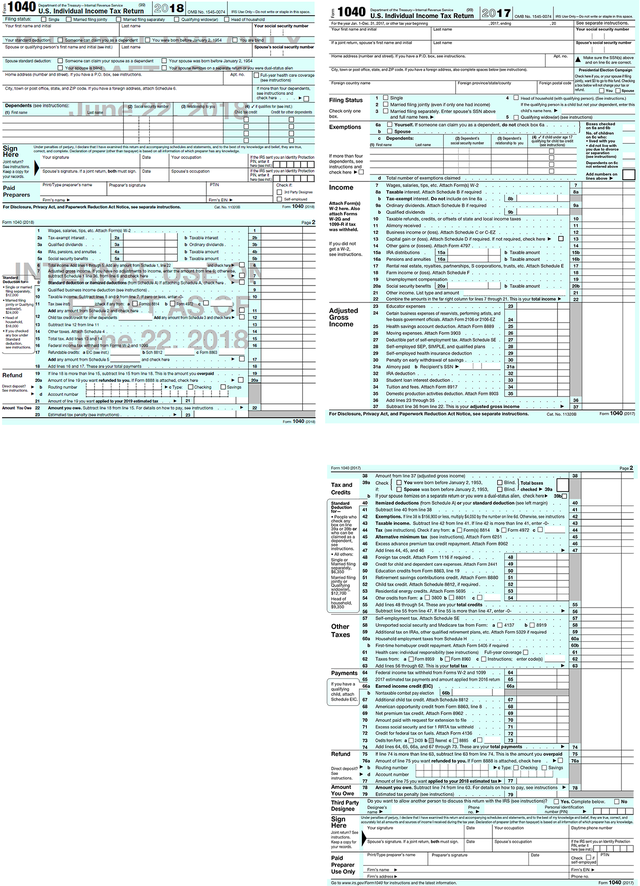 New Postcard Sized Irs Form 1040 Tax Is Smaller But No Less Complicated Cbs News