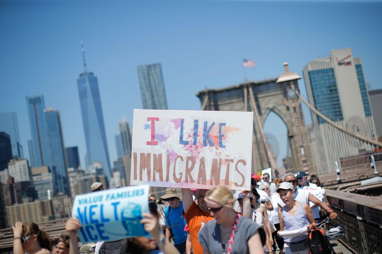 Protesters arrive in Philadelphia Immigration protests Signs from