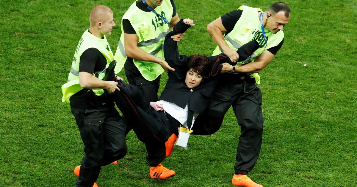 Pussy Riot charged after on-field protest delays 2018 FIFA World Cup