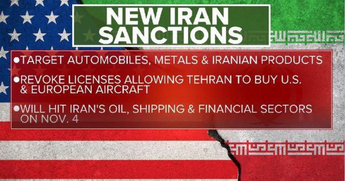 U.S. reimposes sanctions on Iran - CBS News