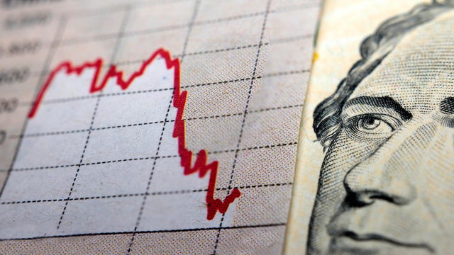 Stock Market Graph & dollar bill 