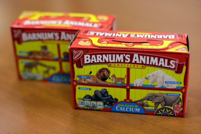 Animal Crackers Box Animals Freed In New Nabisco Barnum Animal Crackers Box Packaging Cbs News