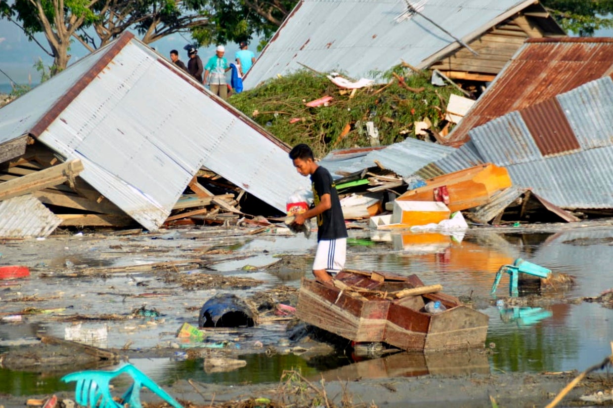 Devastating earthquake and tsunami strike Indonesia CBS News