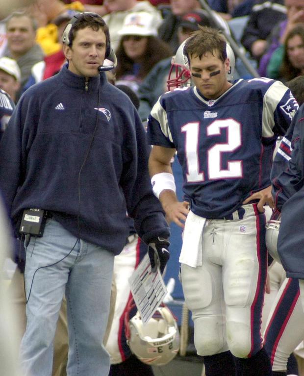 Drew Bledsoe, Tom Brady in 2001 