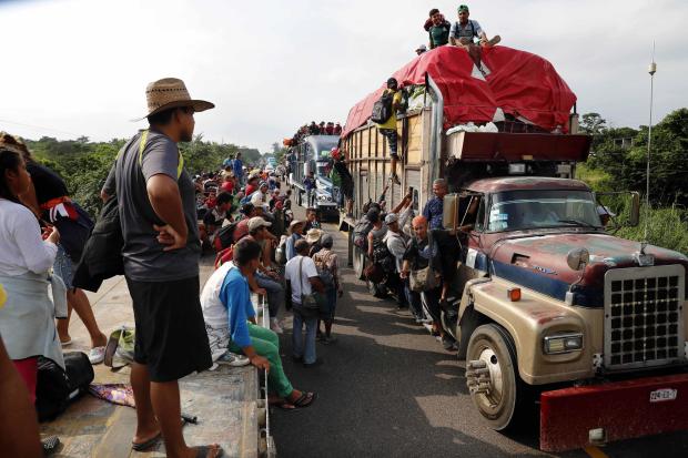 APTOPIX Central America Migrant Caravan 
