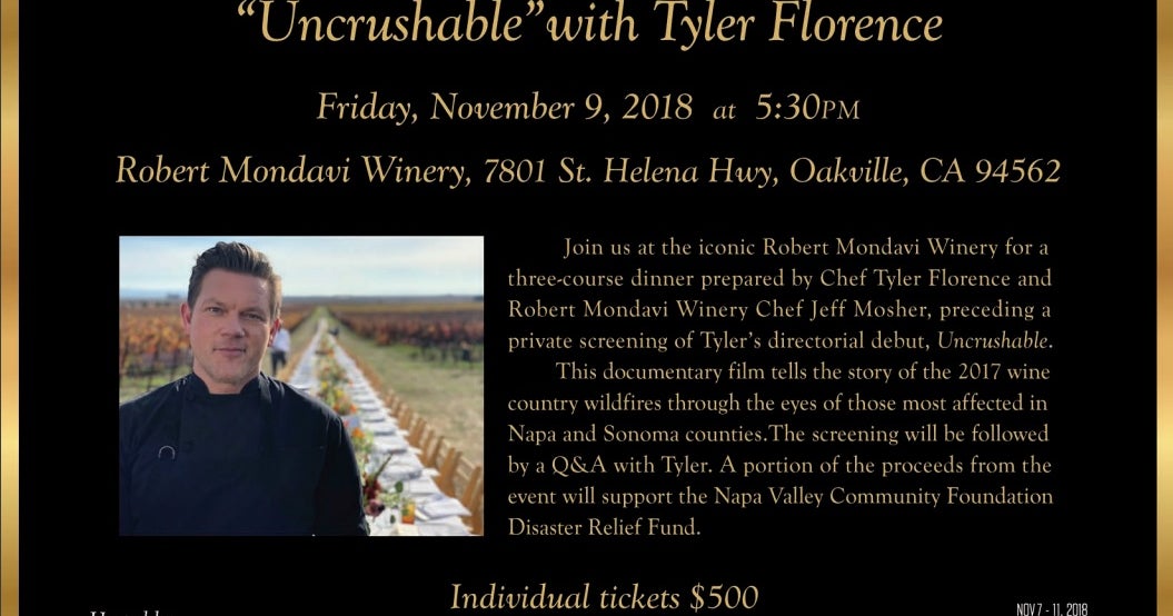 Chef Mosher Of Robert Mondavi Winery Brings His Culinary Art To Napa