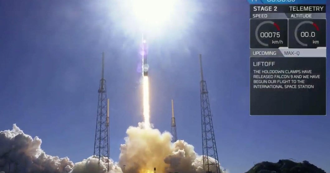SpaceX Falcon 9 launches cargo ship to International Space ...