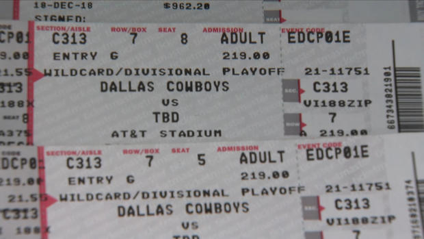 fake Cowboys playoff tickets 