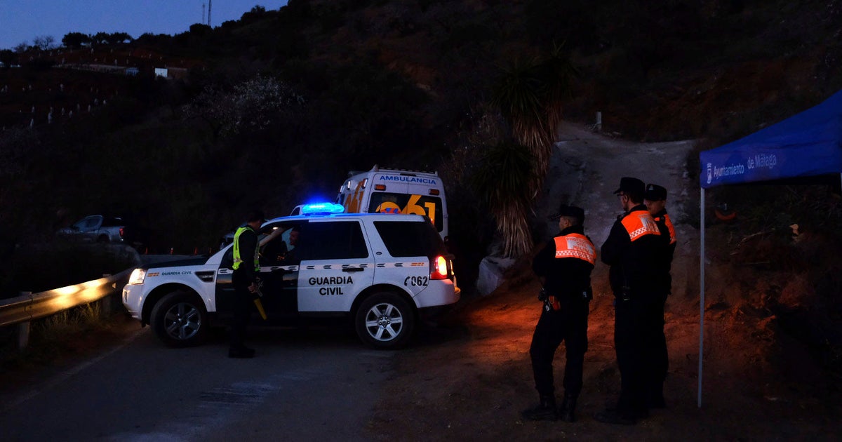Spanish boy in well borehole in Malaga, 
