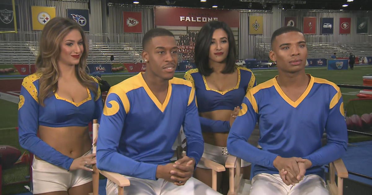 Rams Male Cheerleaders Meet The First Male Cheerleaders At Super Bowl 19 Cbs News