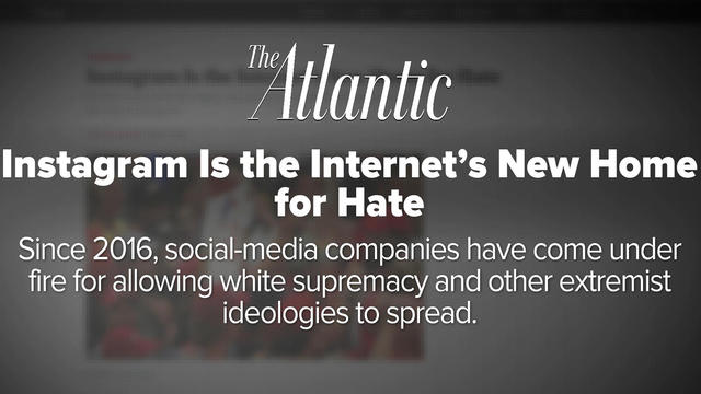 Conspiracy Theories And Extremism Reportedly Thrive On Instagram Cbs News Brits design zit ingebakken in chained & able. instagram becomes new site for extremist views
