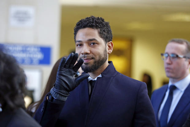 Actor Jussie Smollett Appears Outside Of Court After It Was Announced That All Charges Have Been Dropped Against Him 