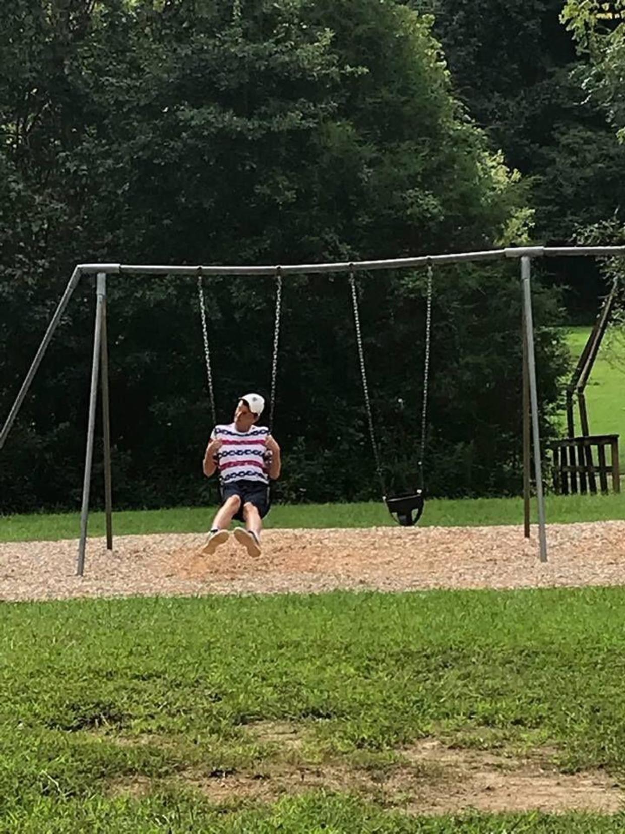 Gentle Giant With Nonverbal Autism Outgrows Swing Set Gets Free One