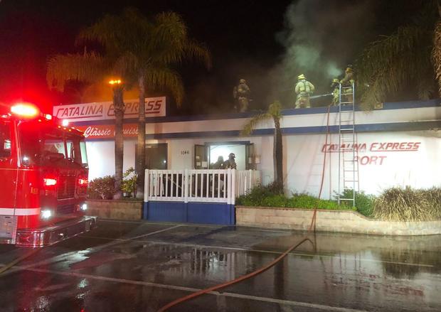 Fire Damages Catalina Ferry Business In Long Beach, 1 Detained 