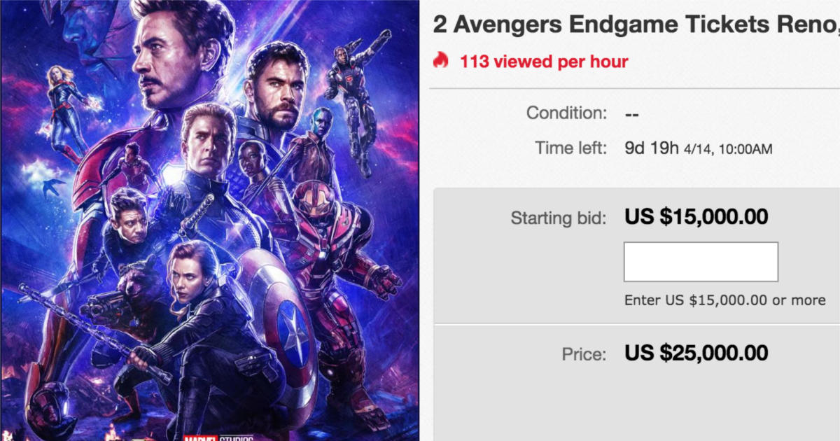 Avengers Endgame Tickets People Are Trying To Sell Their
