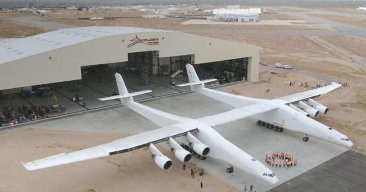 World's biggest airplane takes flight for first time over Mojave desert