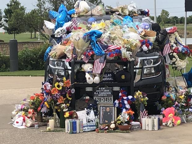 Grand Prairie Police SUV becomes memorial to A.J. Castaneda 