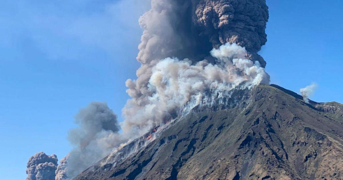 Volcano eruption today Volcano erupts on Italian island of Stromboli