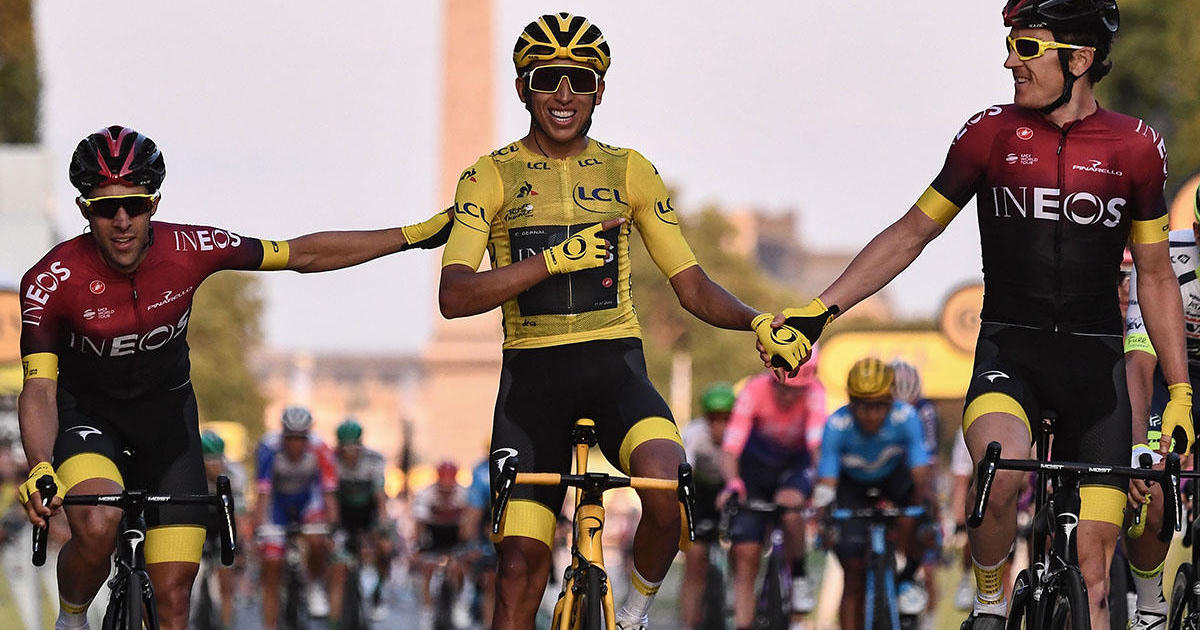 Tour De France 2019 Results Today Egan Bernal Becomes First Colombian To Win Tour De France Cbs News