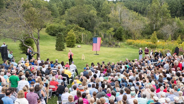 Sen. Elizabeth Warren Holds Labor Day House Party In New Hampshire 