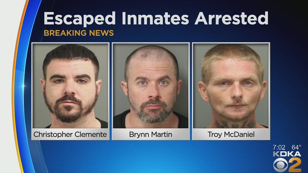 Ohio Prison Escapee Spotted In Westmoreland Co. Captured; All 4 Inmates ...
