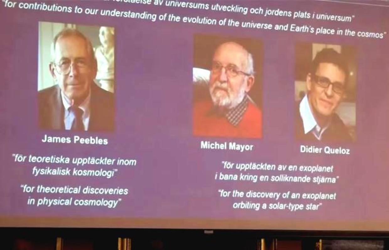 Nobel Prize in Physics 2019 goes to trio for work on evolution of